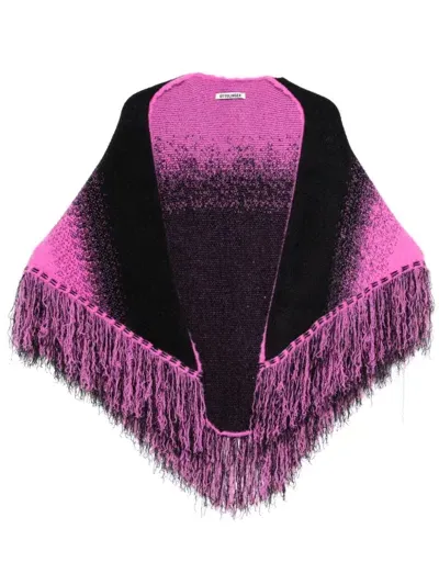 Ottolinger Knitted Triangle Scarf In Pink