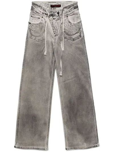 Ottolinger Layered Jeans In Neutrals