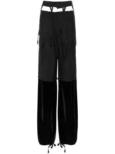 Ottolinger Raw-cut Finish Trousers In Black