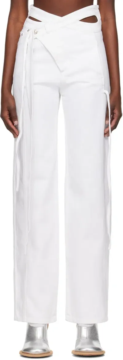 Ottolinger Ssense Exclusive White Jeans