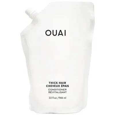 Ouai Thick Hair Conditioner Refill 946ml In White