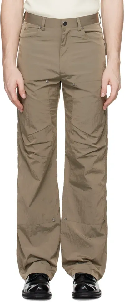 Ouat Khaki Work Trousers In Clay