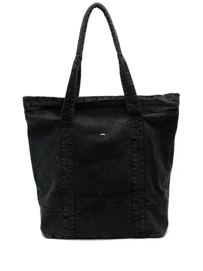 Our Legacy Aviation Tote Bags In Real Black Chain Twill