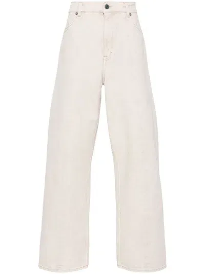 Our Legacy Beige Wide-legged Jeans In Neutrals