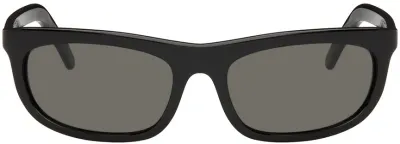 Our Legacy Black Shelter Sunglasses In Infinite Black