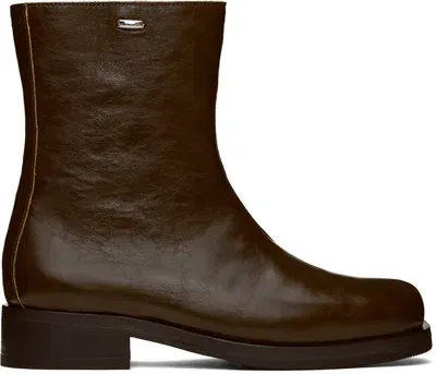 Our Legacy Boots  Men Color Green In Brown