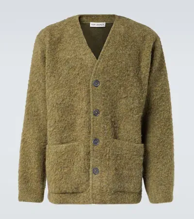 Our Legacy Brushed Cardigan In Green