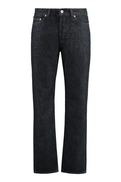 Our Legacy First Cut 5-pocket Straight-leg Jeans In Navy