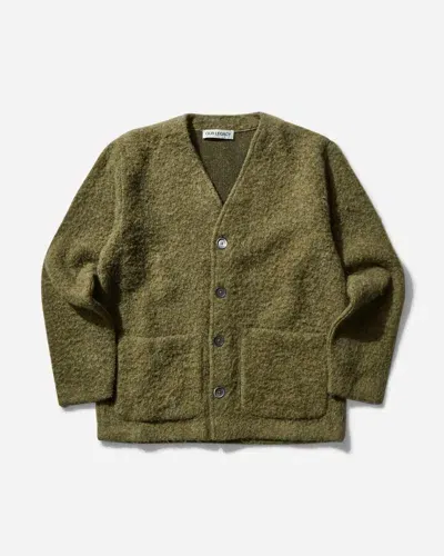 Our Legacy Men S Tumble Wool Cardigan Fresh Moss In Green