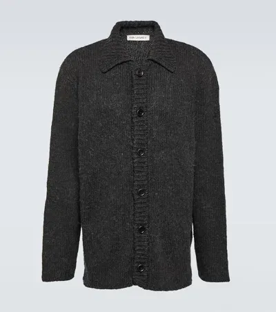 Our Legacy Ribbed-knit Cardigan In Grey