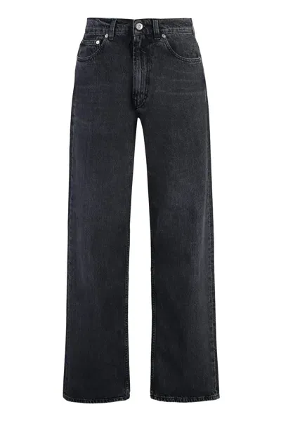 Our Legacy Third Cut Wide-leg Jeans In Grigio Scuro