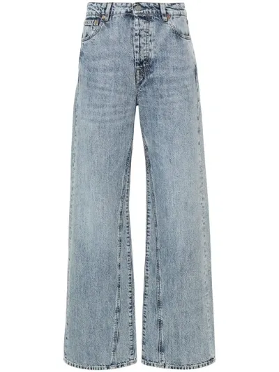 Our Legacy Treble Wide-leg Jeans In Shadow Wash Denim