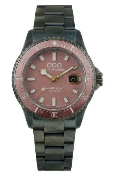 Out Of Order Casanova Bracelet Watch In Pink