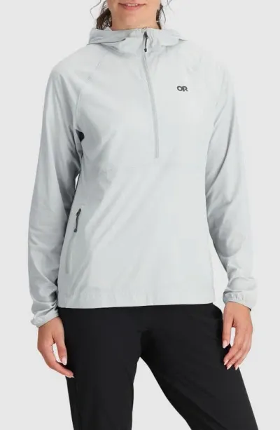 Outdoor Research Astroman Air Sun Half Zip Hoodie In Pebble