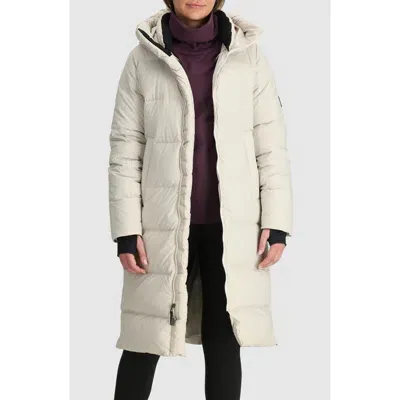 Outdoor Research Coze 700 Fill Power Down Parka In Oyster