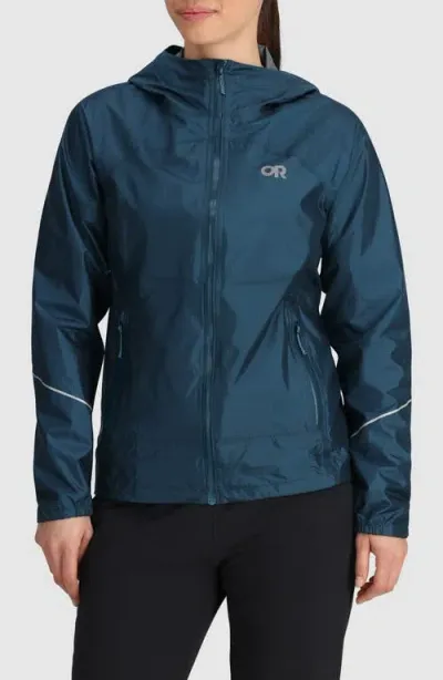 Outdoor Research Helium Rain Ultralight Jacket In Harbor