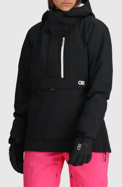 Outdoor Research Snowcrew Anorak In Black/snow