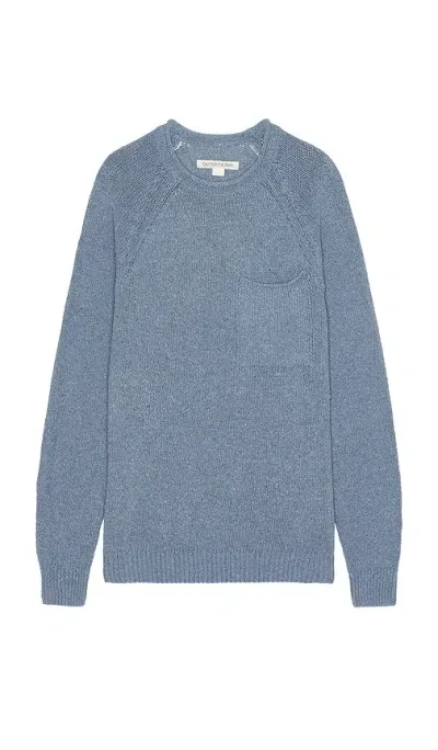 Outerknown Stinson Rollneck Sweater In Baby Blue