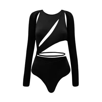 Ow Collection Astral Bodysuit In Black