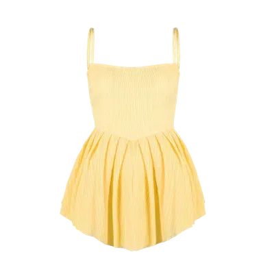 Ow Collection Crush Dress In Yellow