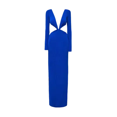 Ow Collection Midnight Maxi Dress In Blue