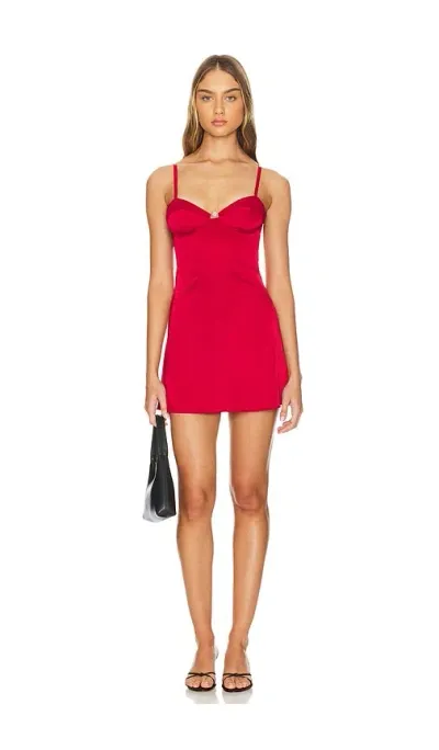 Ow Collection Skyler Dress In Red