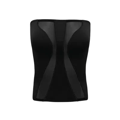 Ow Collection Swirl Tube Top In Black