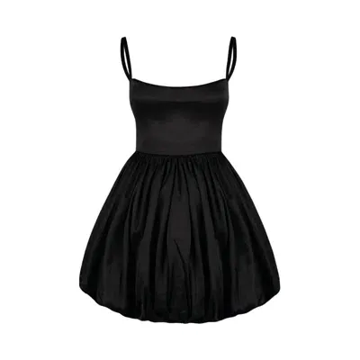 Ow Collection Women's Ballo Balloon Mini Dress - Black