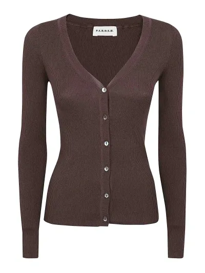 P.a.r.o.s.h Cardigan In Brown