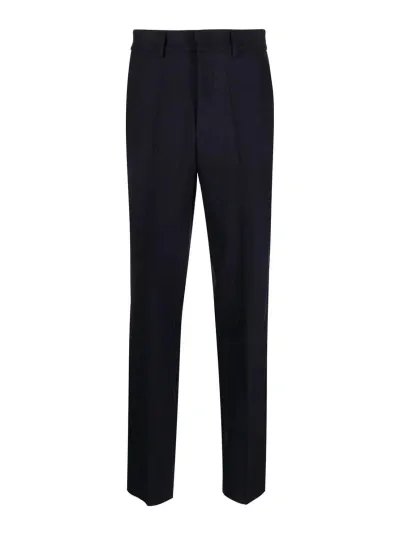 P.a.r.o.s.h Virgin-wool Tailored Trousers In Blue