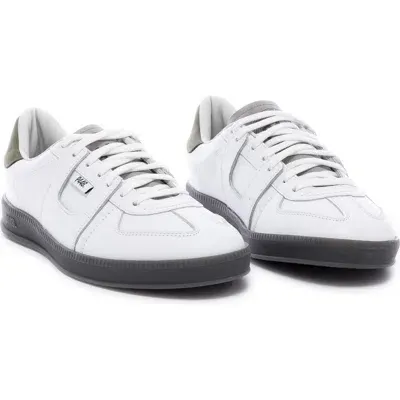 P448 Monza Sneaker In White/grey/green