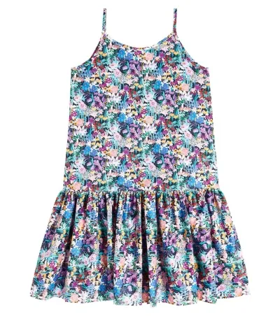 Paade Mode Kids' Printed Cotton Dress In Multicoloured