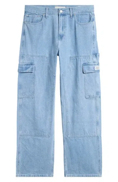 Pacsun Cowboy Cargo Jeans In Medium Indigo