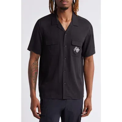 Pacsun Dice Camp Shirt In Black