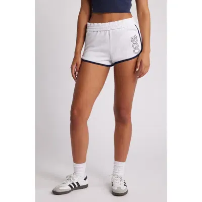 Pacsun French Terry Camp Shorts In White