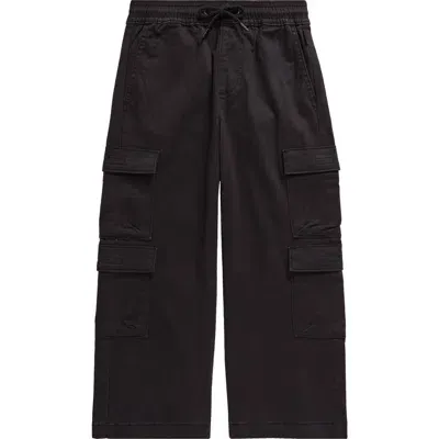 Pacsun Kids' Porter Stretch Cotton Cargo Pants In Black