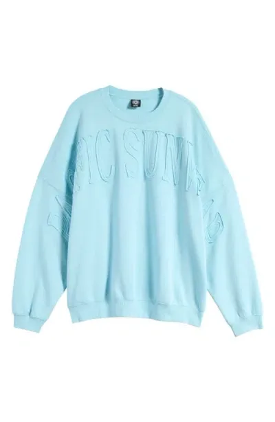 Pacsun Logo Appliqué Cotton Blend Sweatshirt In Petit Four