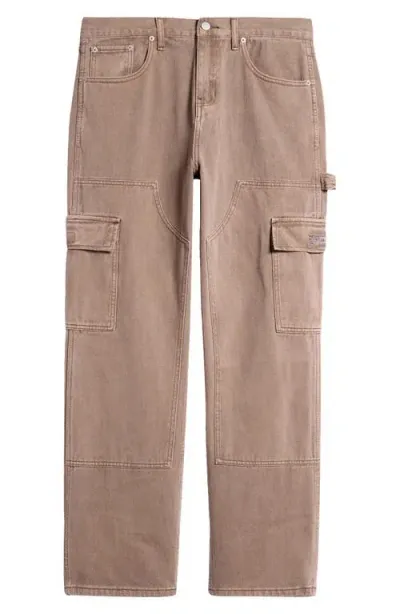 Pacsun Low Rise Baggy Carpenter Jeans In Washed Brown