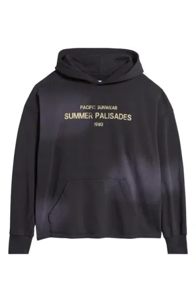 Pacsun Palisades Crop Hoodie In Black