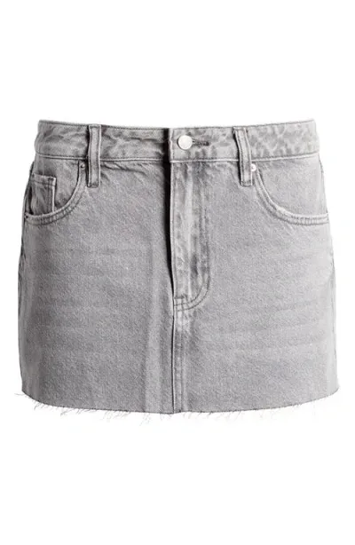 Pacsun Ranney Low Rise Miniskirt In Light Gray