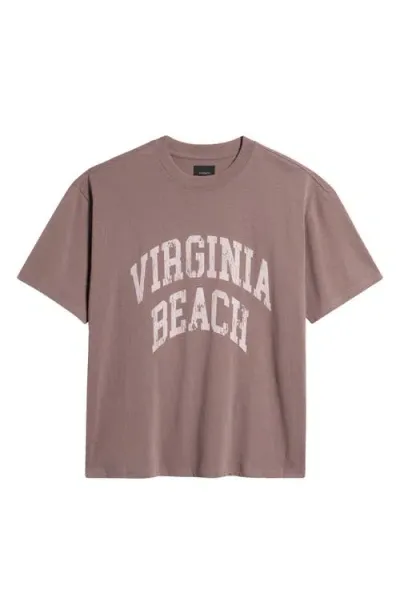 Pacsun Virginia Beach Graphic T-shirt In Plum