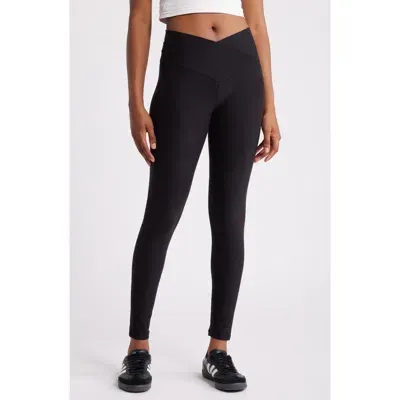 Pacsun Yoga Crossover Leggings In Meteorite