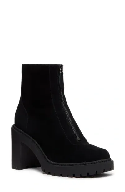 Paige Brianne Water Resistant Lug Sole Bootie In Black