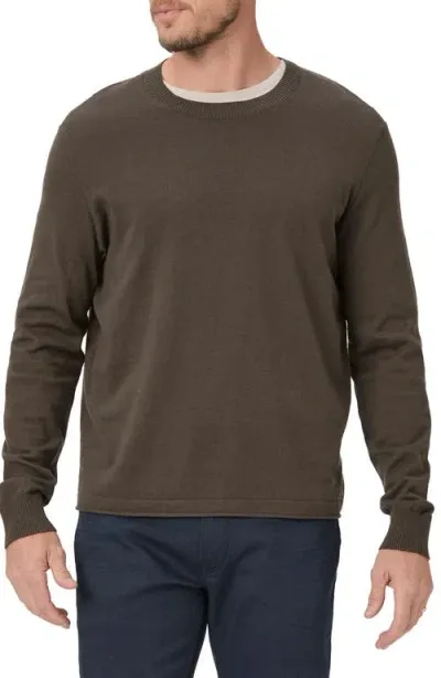 Paige Men's Champlin Solid Sweater In Black Olive