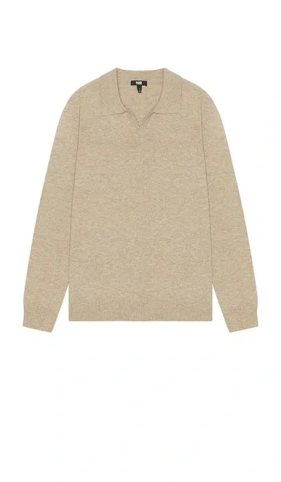 Paige Dunlap Polo Sweater In Cream