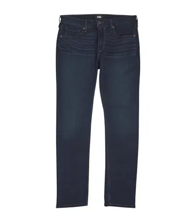 Paige Federal Slim-straight Jeans In Navy