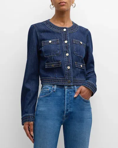 Paige Kiya Tailored Denim Jacket In Michiru