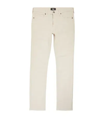 Paige Lennox Transcend Slim Jeans In White