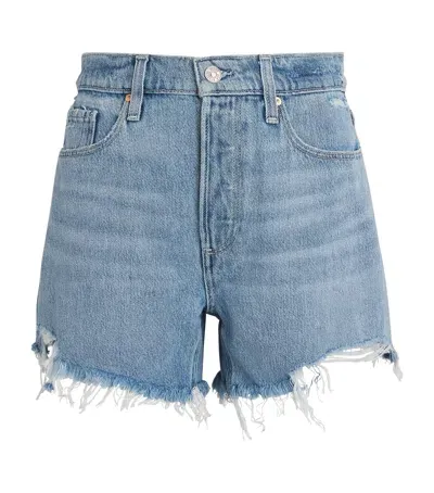 Paige Noella Cut-off Shorts In Blue