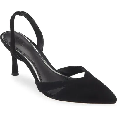 Paige Portia Slingback Pointed Toe Pump In Black